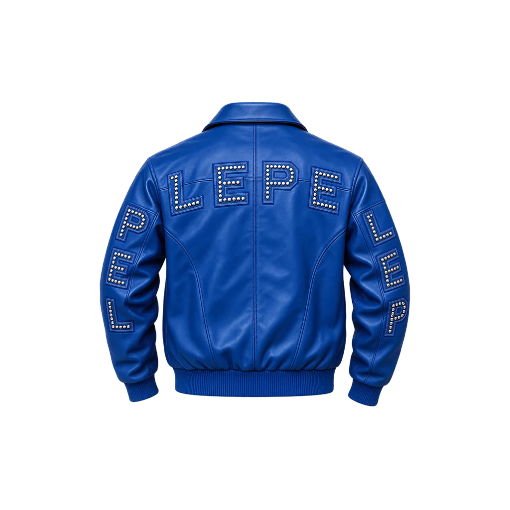Pelle Pelle Stones Blue Leather Jacket