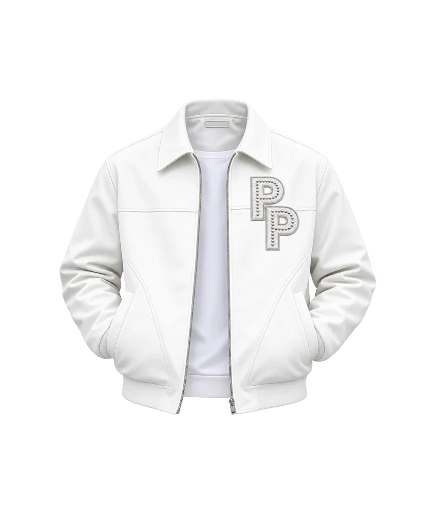 Pelle Pelle Stones White Leather Jacket