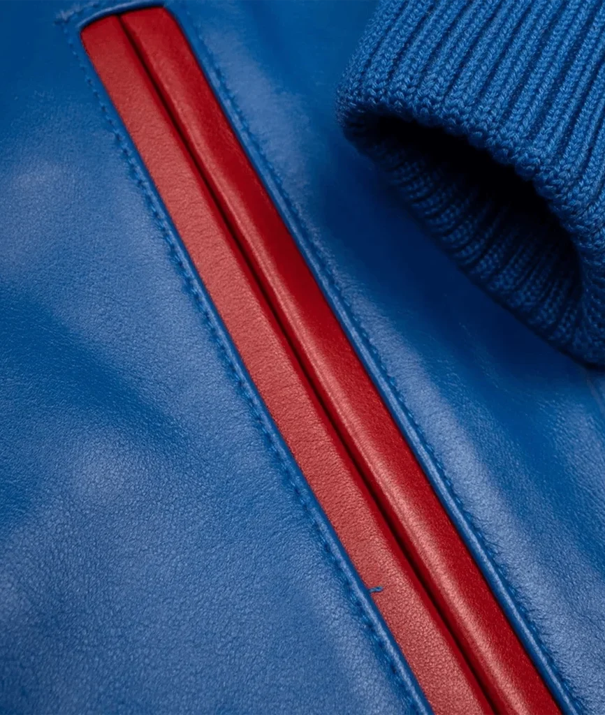 Pelle Pelle World Famous Soda Club Blue Leather Jacket