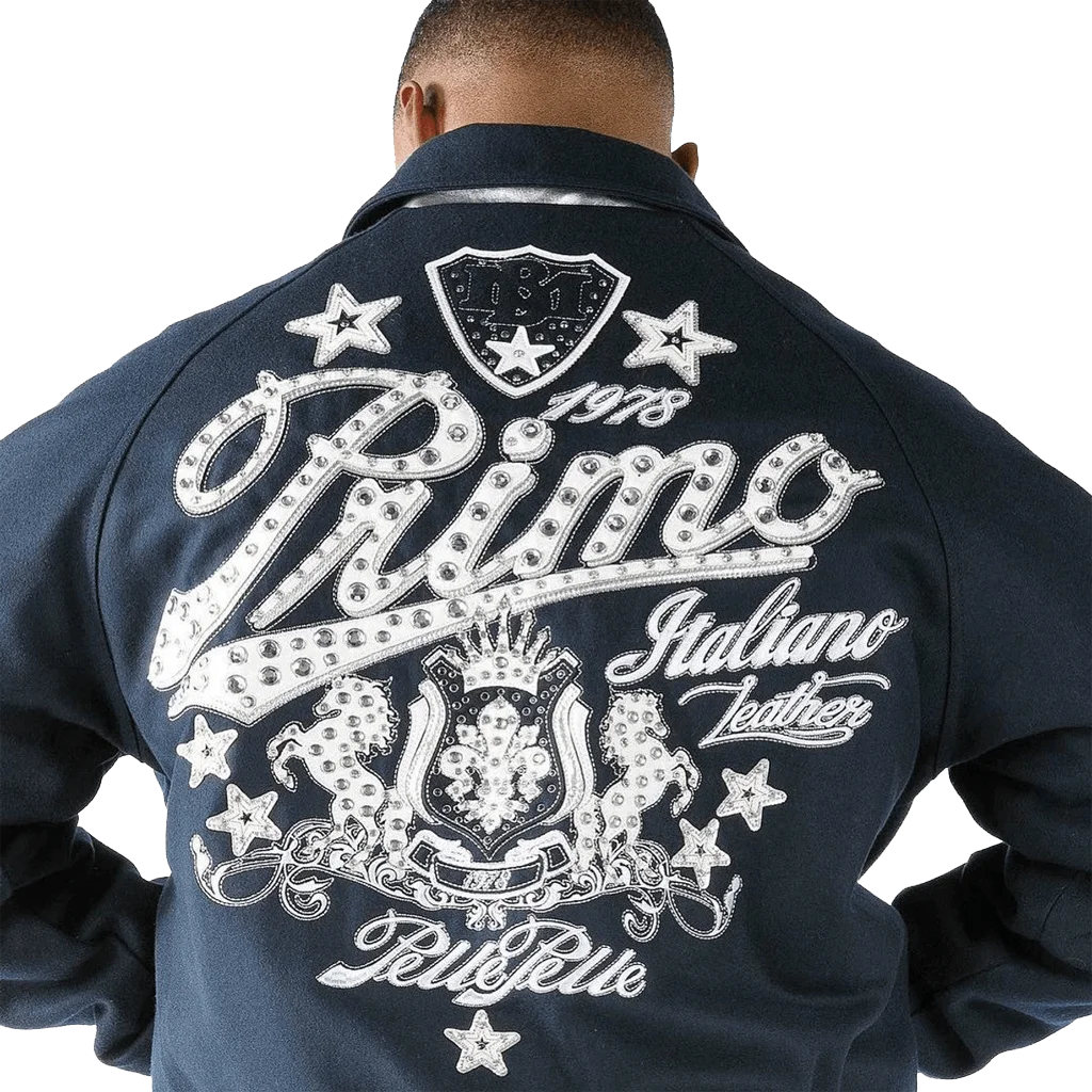 Pelle Pelle Navy Blue Primo Wool Jacket