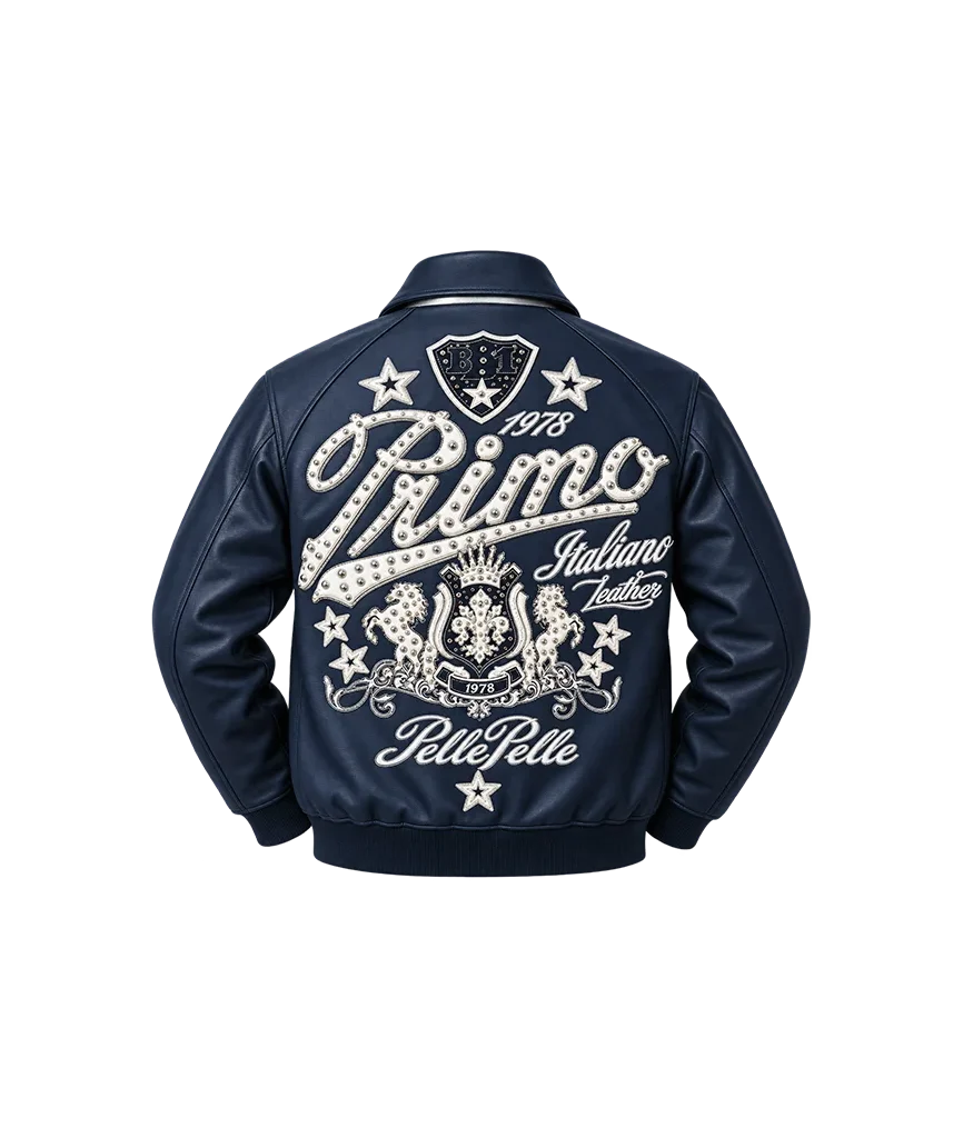 Pelle Pelle Navy Blue Primo Wool Jacket