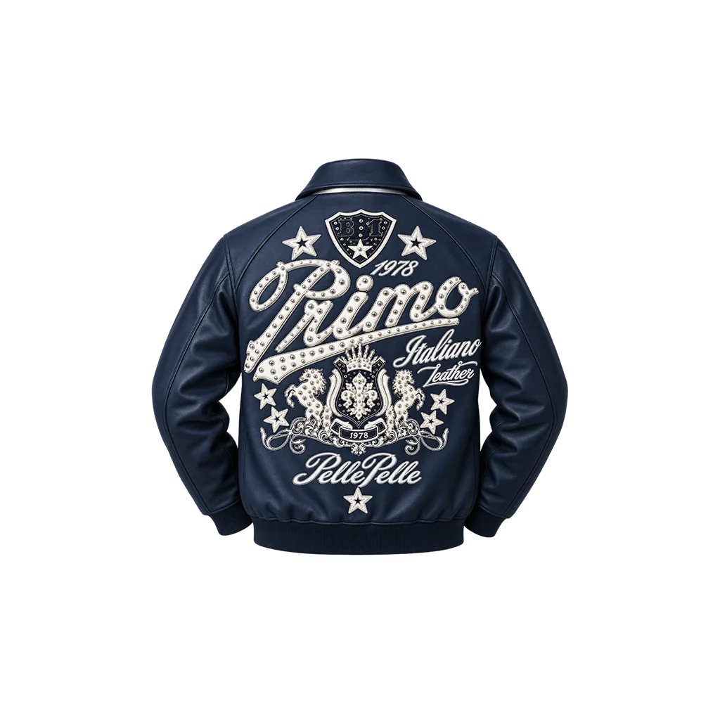 Pelle Pelle Navy Blue Primo Wool Jacket