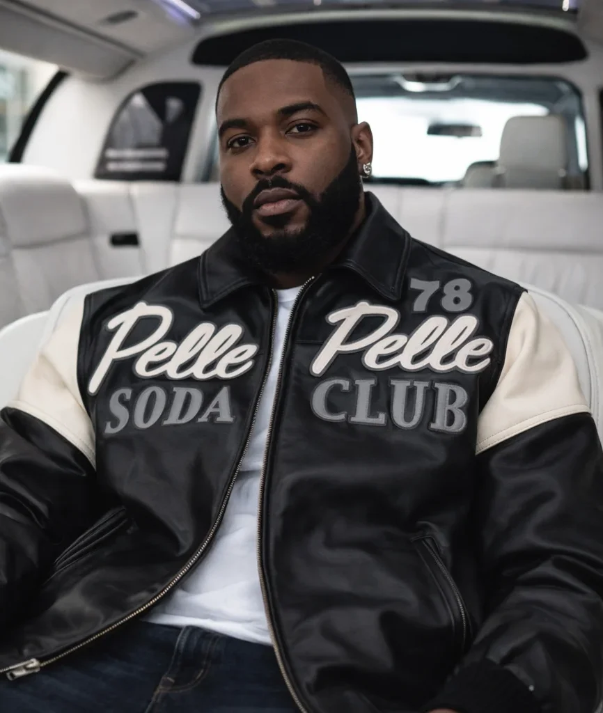 Pelle Pelle Soda Club Custom Made 1978 Black Leather Jacket