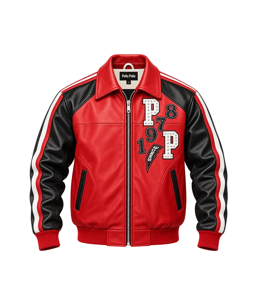 Pelle Pelle Soda Club Authentic Tiger Red Leather Jacket