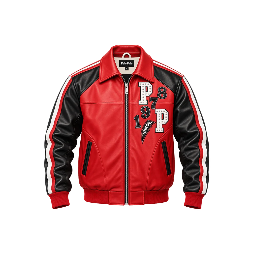 Pelle Pelle Soda Club Authentic Tiger Red Leather Jacket