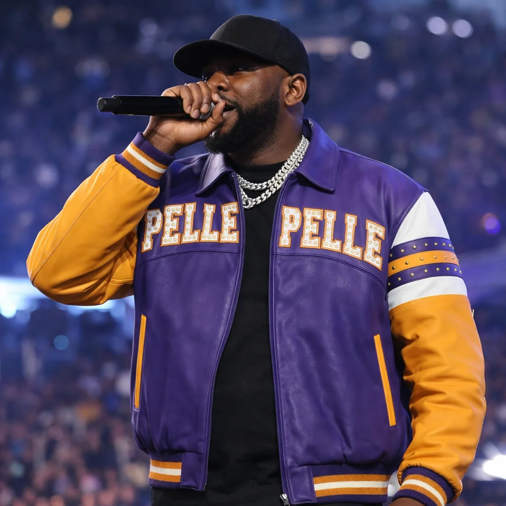Pelle Pelle Soda Club Vintage Purple Leather Jacket