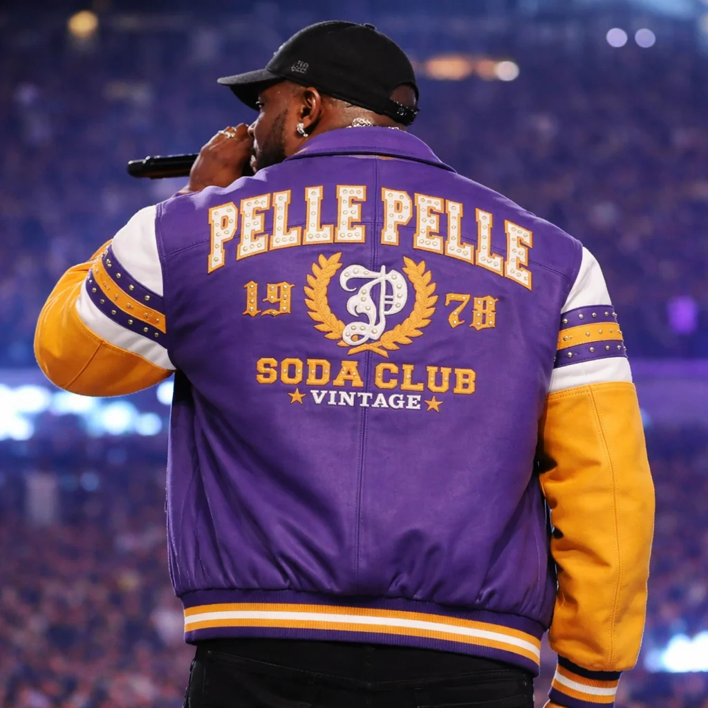 Pelle Pelle Soda Club Vintage Purple Leather Jacket
