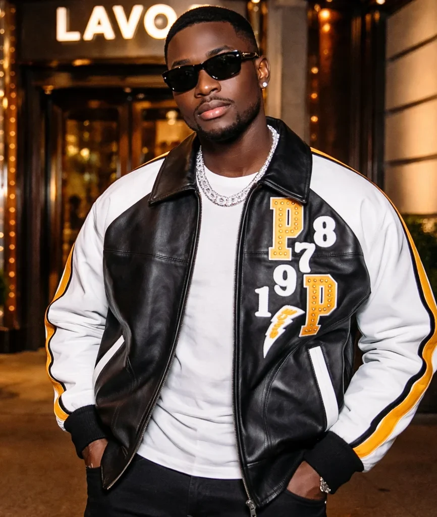 Pelle Pelle Soda Club Authentic Tiger Black Leather Jacket