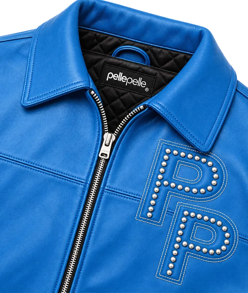 Pelle Pelle Stones Blue Leather Jacket