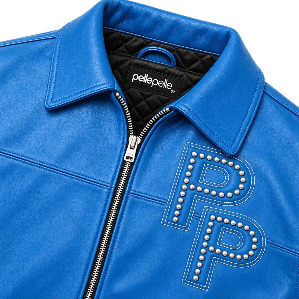 Pelle Pelle Stones Blue Leather Jacket