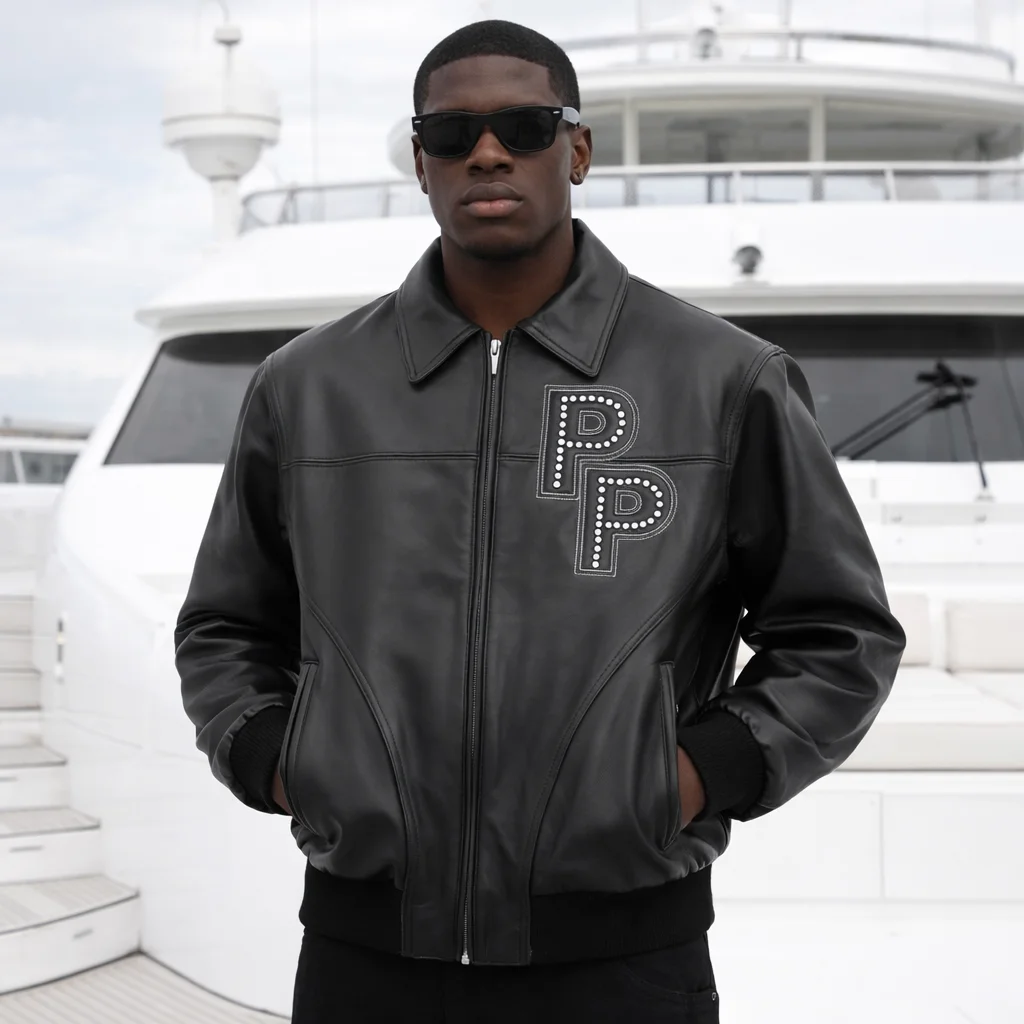 Pelle Pelle Stones Black Leather Jacket