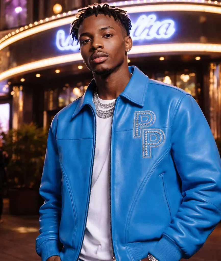 Pelle Pelle Stones Blue Leather Jacket