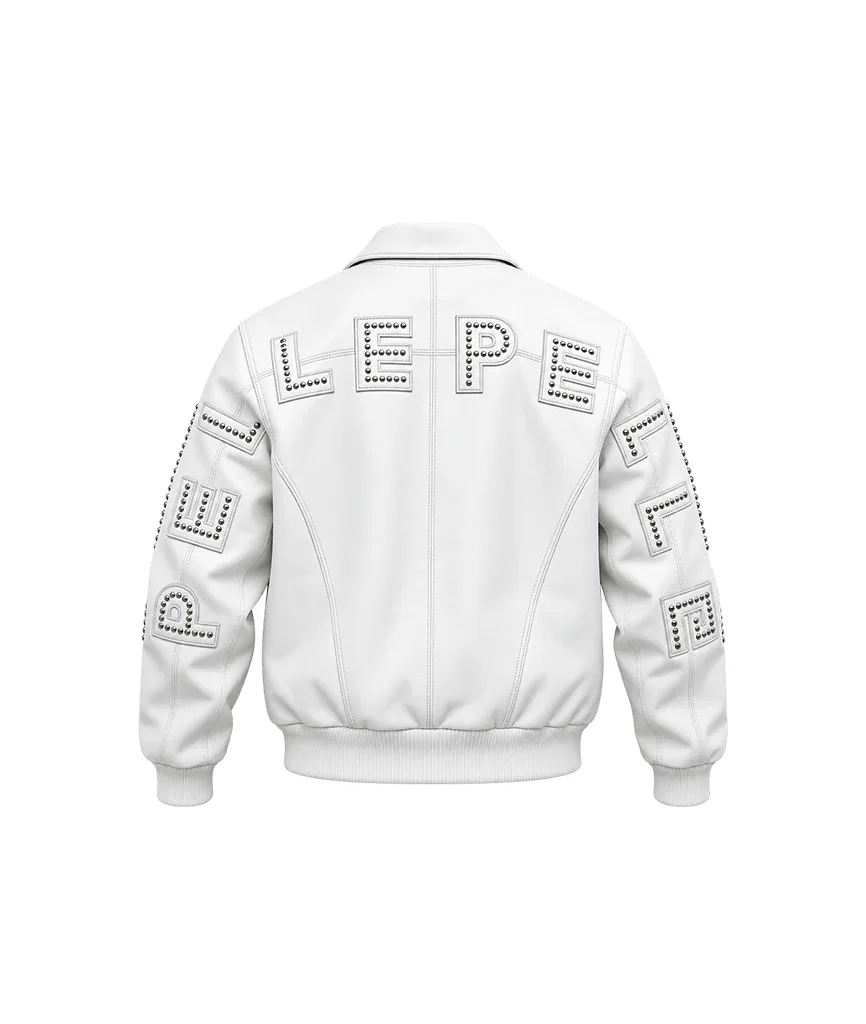 Pelle Pelle Stones White Leather Jacket
