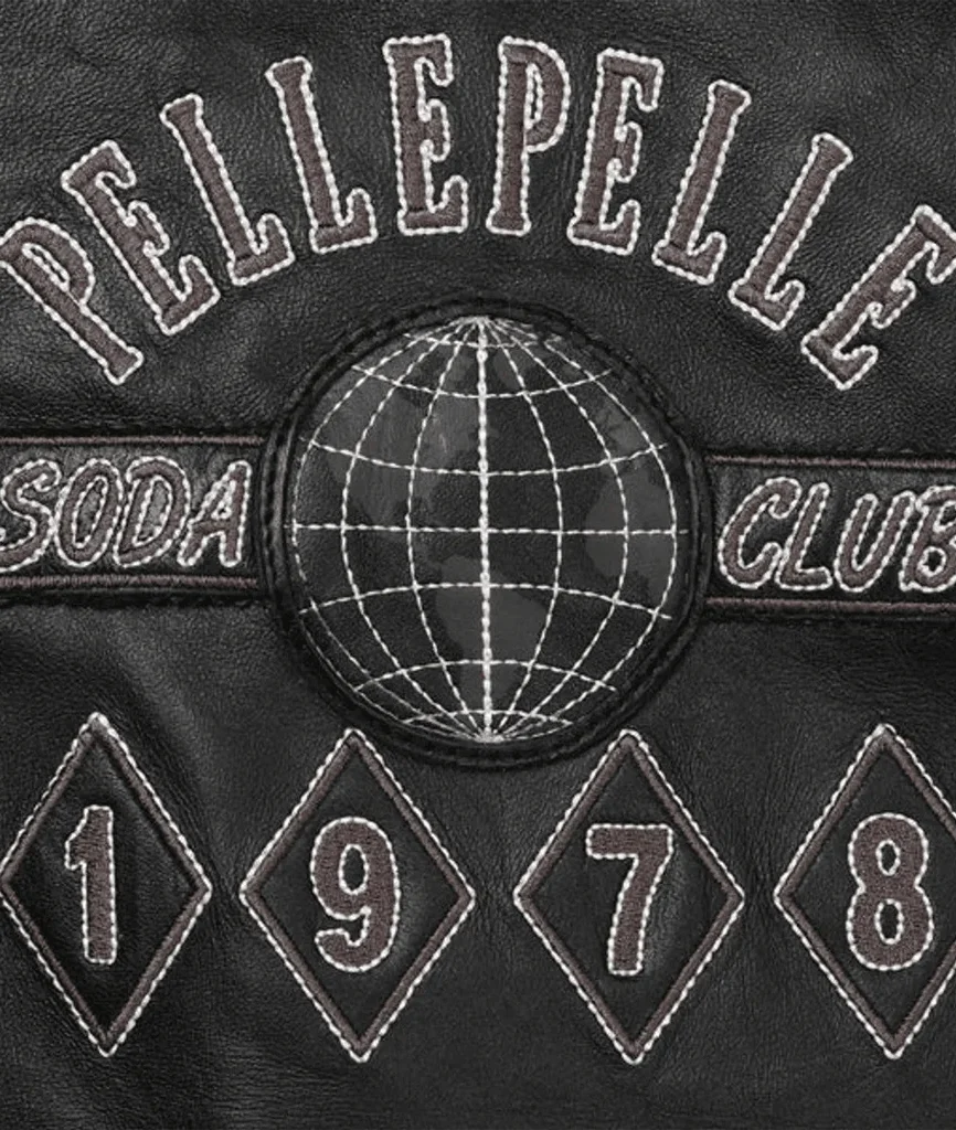 Pelle Pelle World Famous Soda Club All-Black Leather Jacket