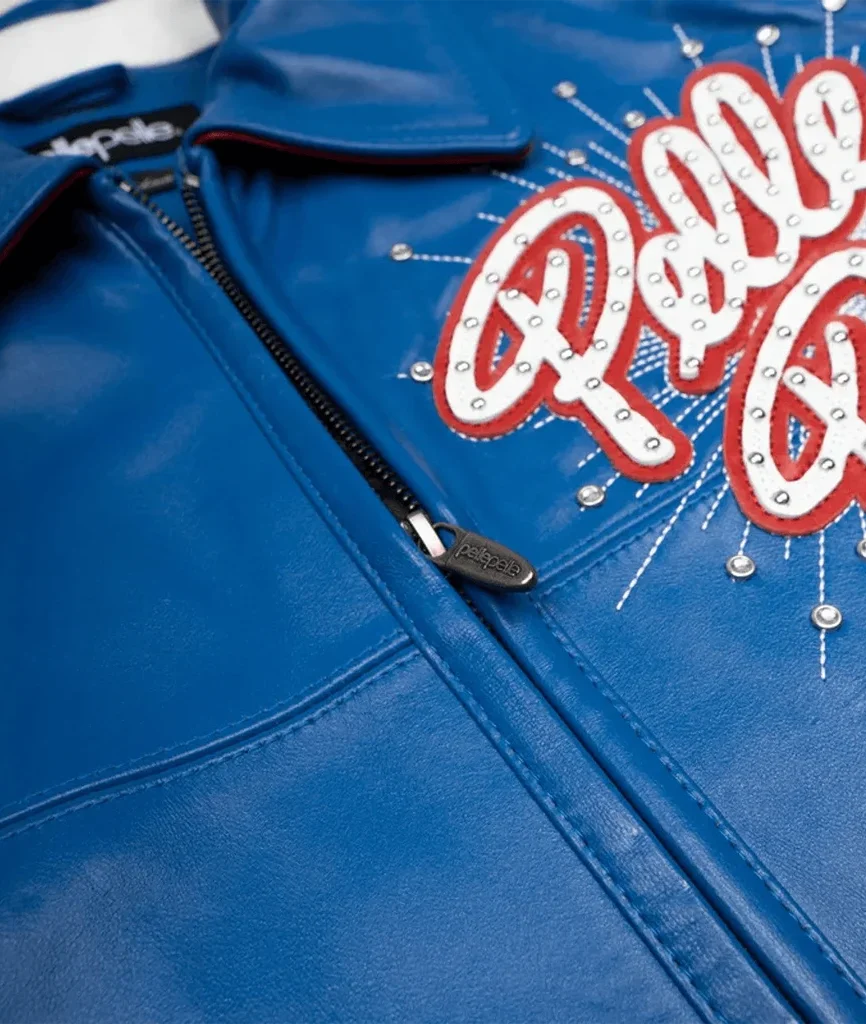 Pelle Pelle World Famous Soda Club Blue Leather Jacket
