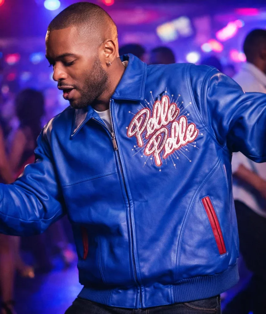 Pelle Pelle World Famous Soda Club Blue Leather Jacket