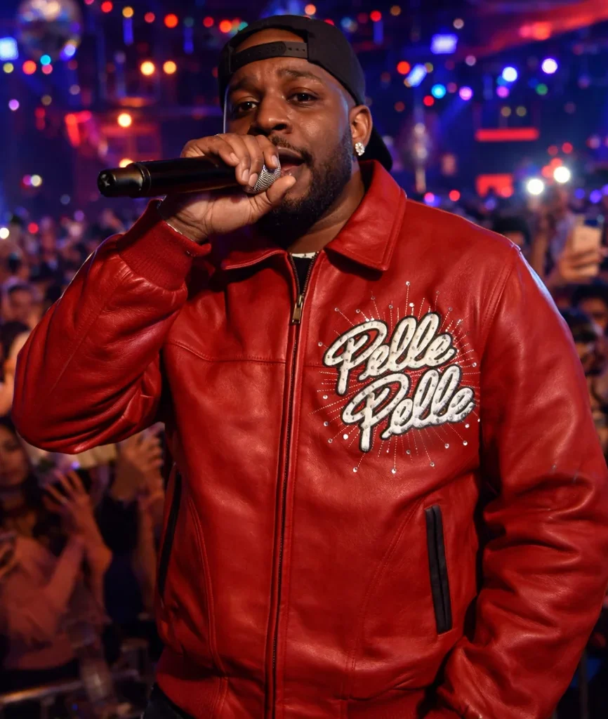 Pelle Pelle World Famous Soda Club Red Leather Jacket