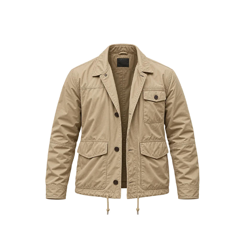 Pitch Perfect Bumper in Berlin Adam DeVine Khaki Cotton Jacket