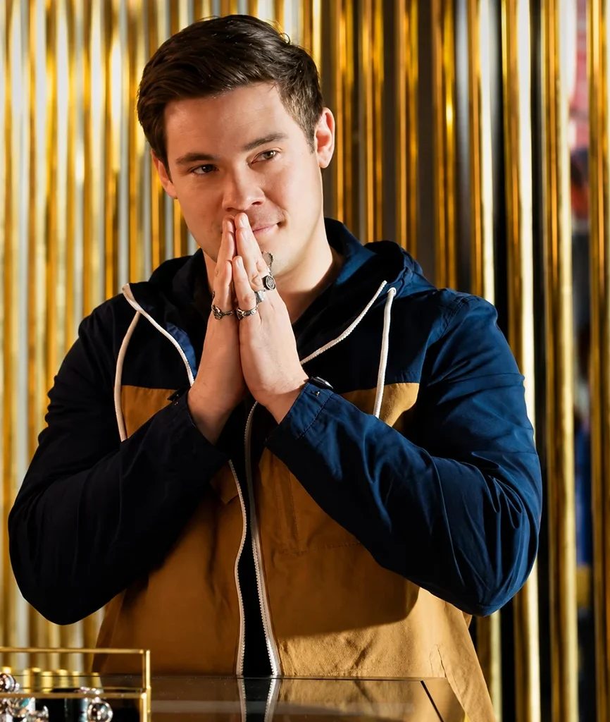 Bumper in Berlin Adam DeVine Colorblock Hooded Jacket