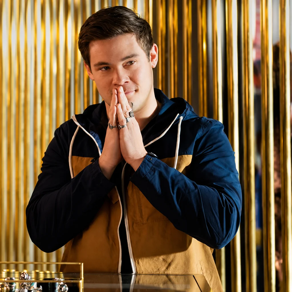 Bumper in Berlin Adam DeVine Colorblock Hooded Jacket