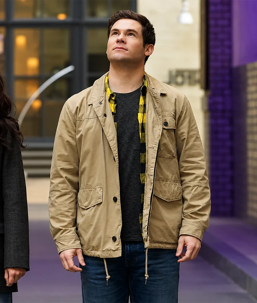 Pitch Perfect Bumper in Berlin Adam DeVine Khaki Cotton Jacket