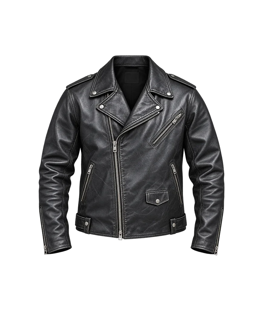 Danny Wilson Power Ballad Nick Jonas Black Biker Leather Jacket
