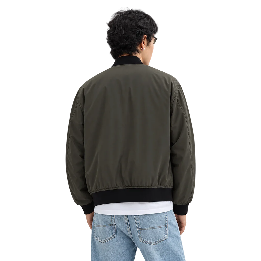 Men’s Reversible Signature Monogram Polyester Bomber Jacket