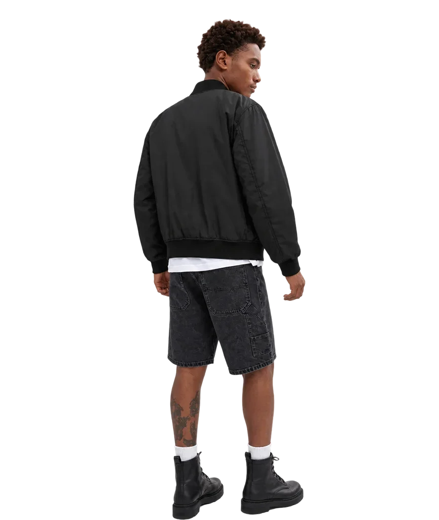 Men’s Reversible Signature Monogram Polyester Bomber Jacket
