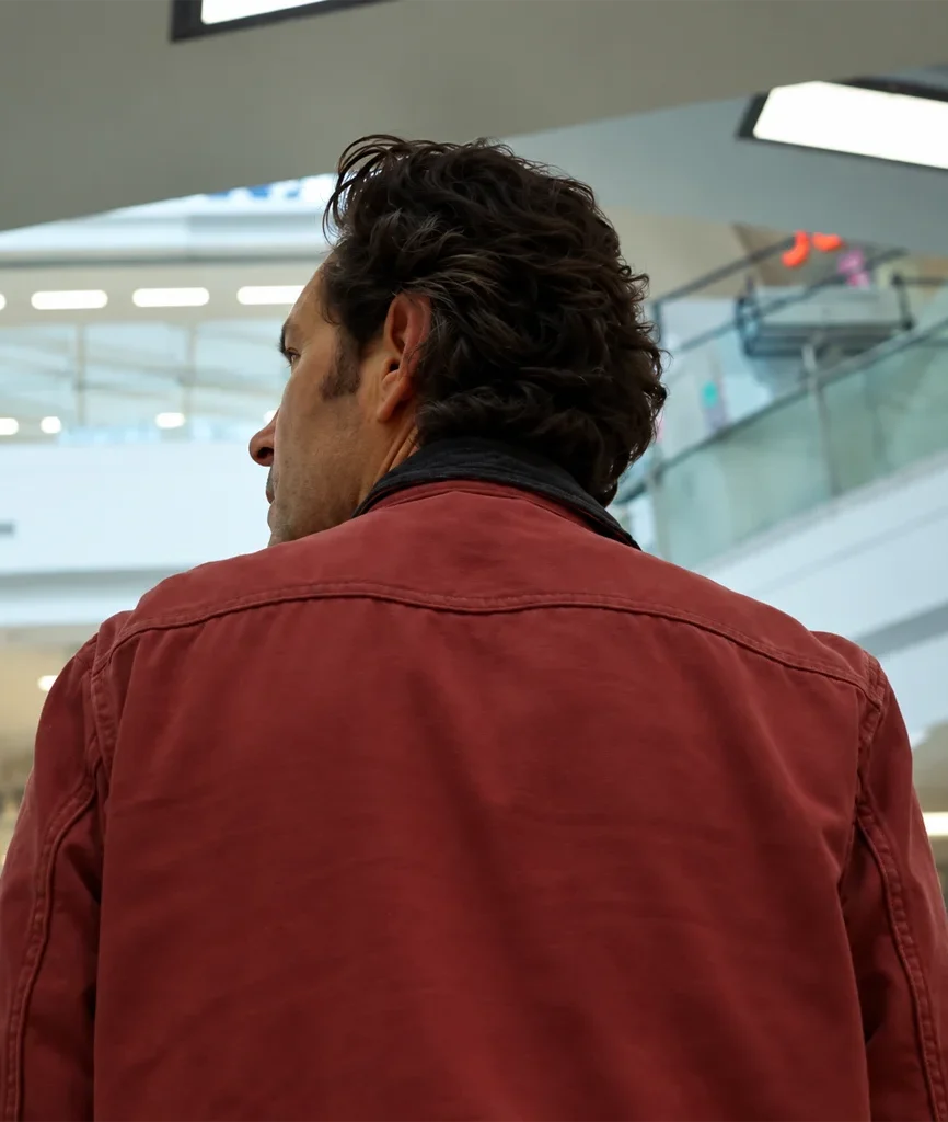 Rick Power Ballad Paul Rudd Red Cotton Jacket
