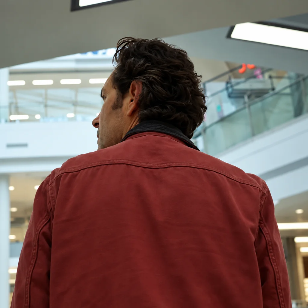 Rick Power Ballad Paul Rudd Red Cotton Jacket