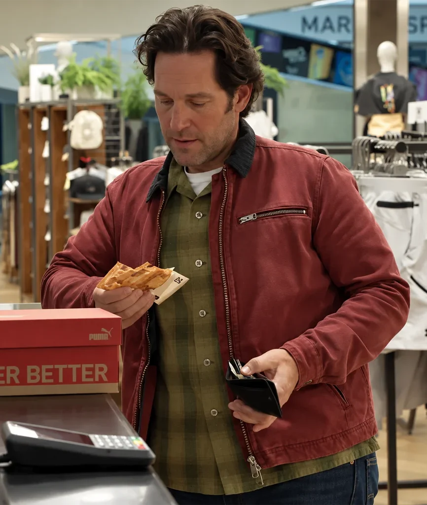 Rick Power Ballad Paul Rudd Red Cotton Jacket