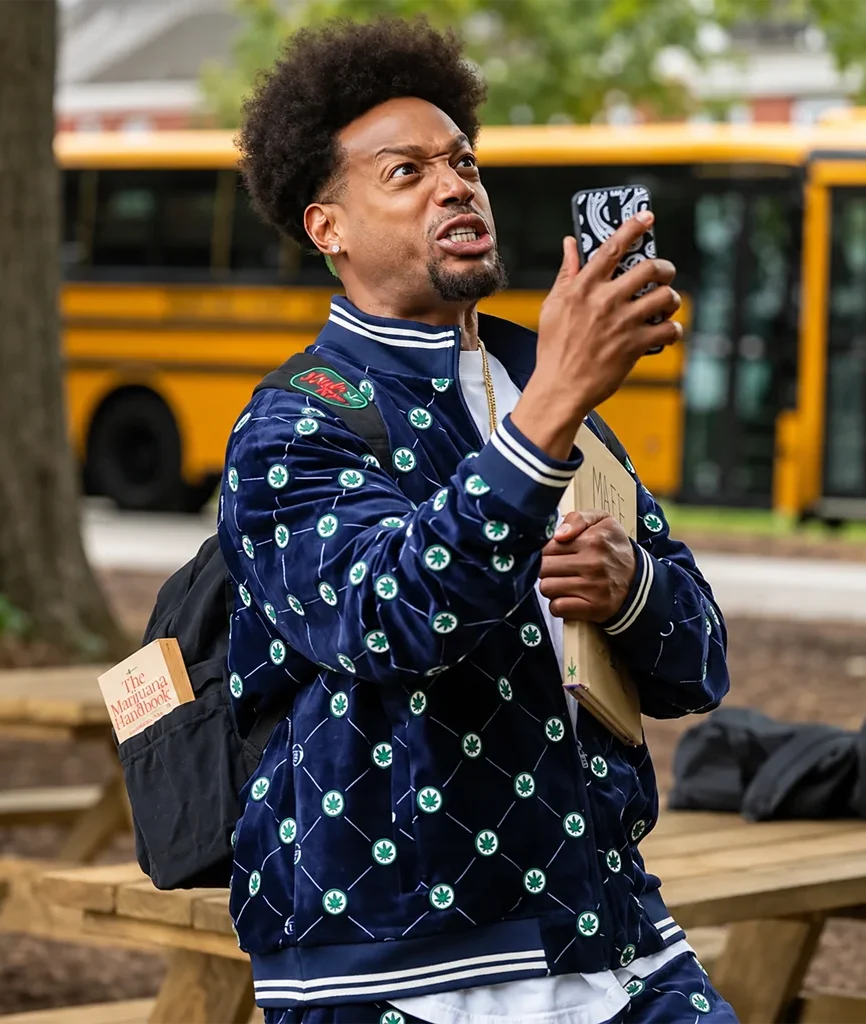 Shorty Scary Marlon Wayans Blue Velour Track Jacket