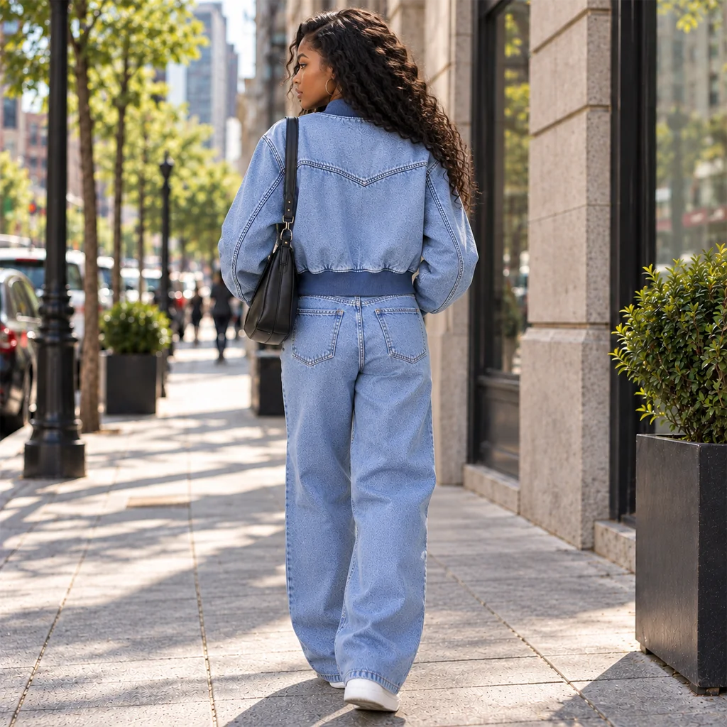 Scout Western Denim Bomber Jacket