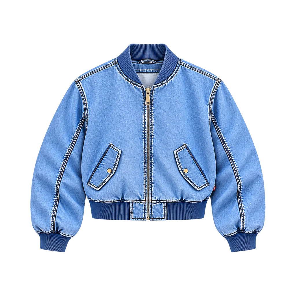 Scout Western Denim Bomber Jacket