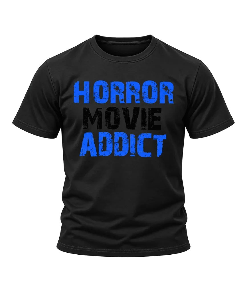 Scream Horror Movie Addict Black T-Shirt