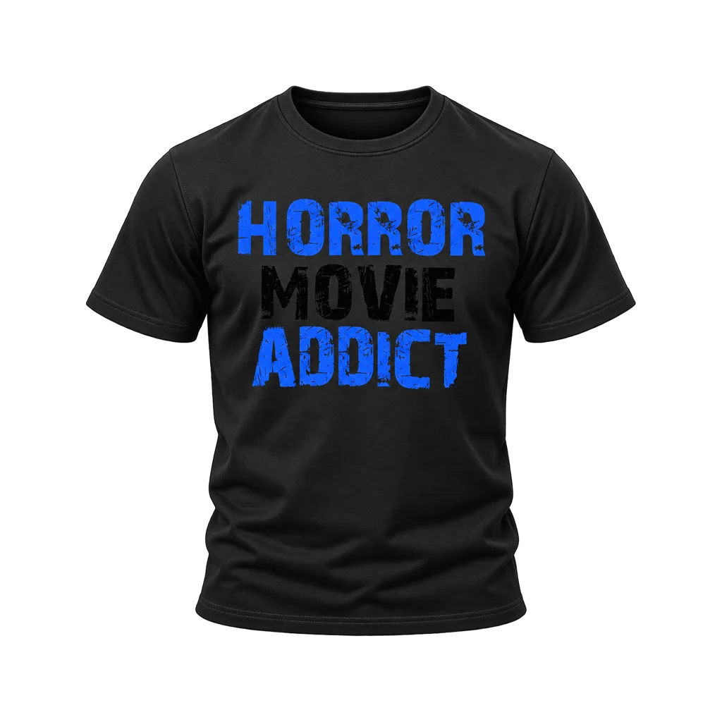 Scream Horror Movie Addict Black T-Shirt