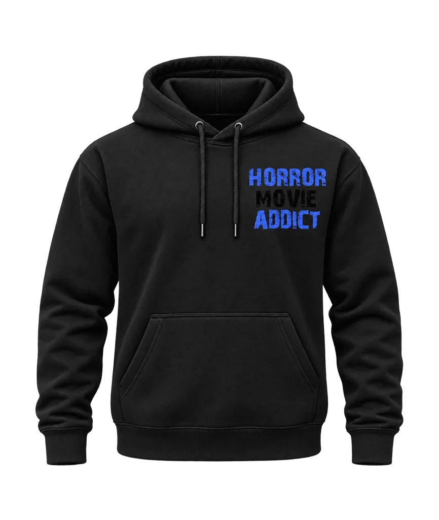 Scream Horror Movie Addict Dual-Print Black Hoodie