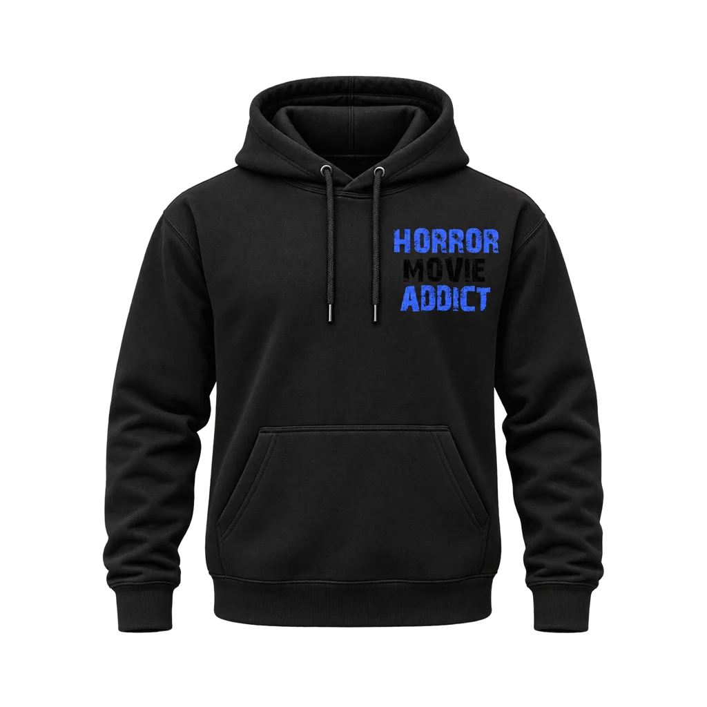 Scream Horror Movie Addict Dual-Print Black Hoodie