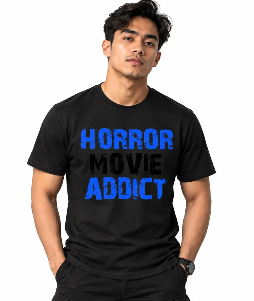 Scream Horror Movie Addict Black T-Shirt