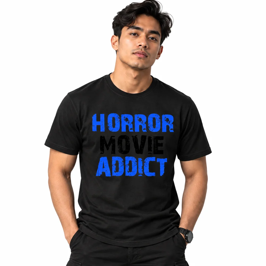 Scream Horror Movie Addict Black T-Shirt