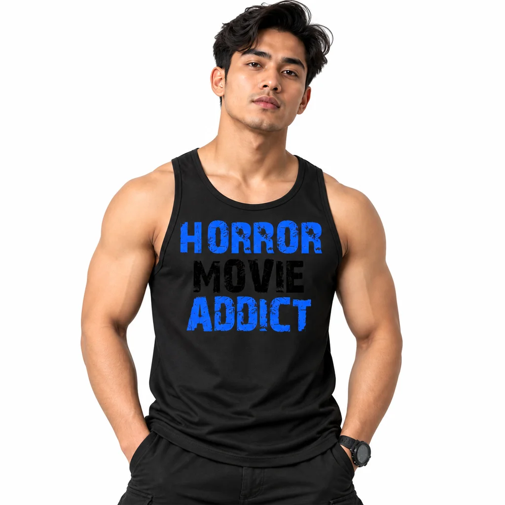 Scream Horror Movie Addict Black Tank Top