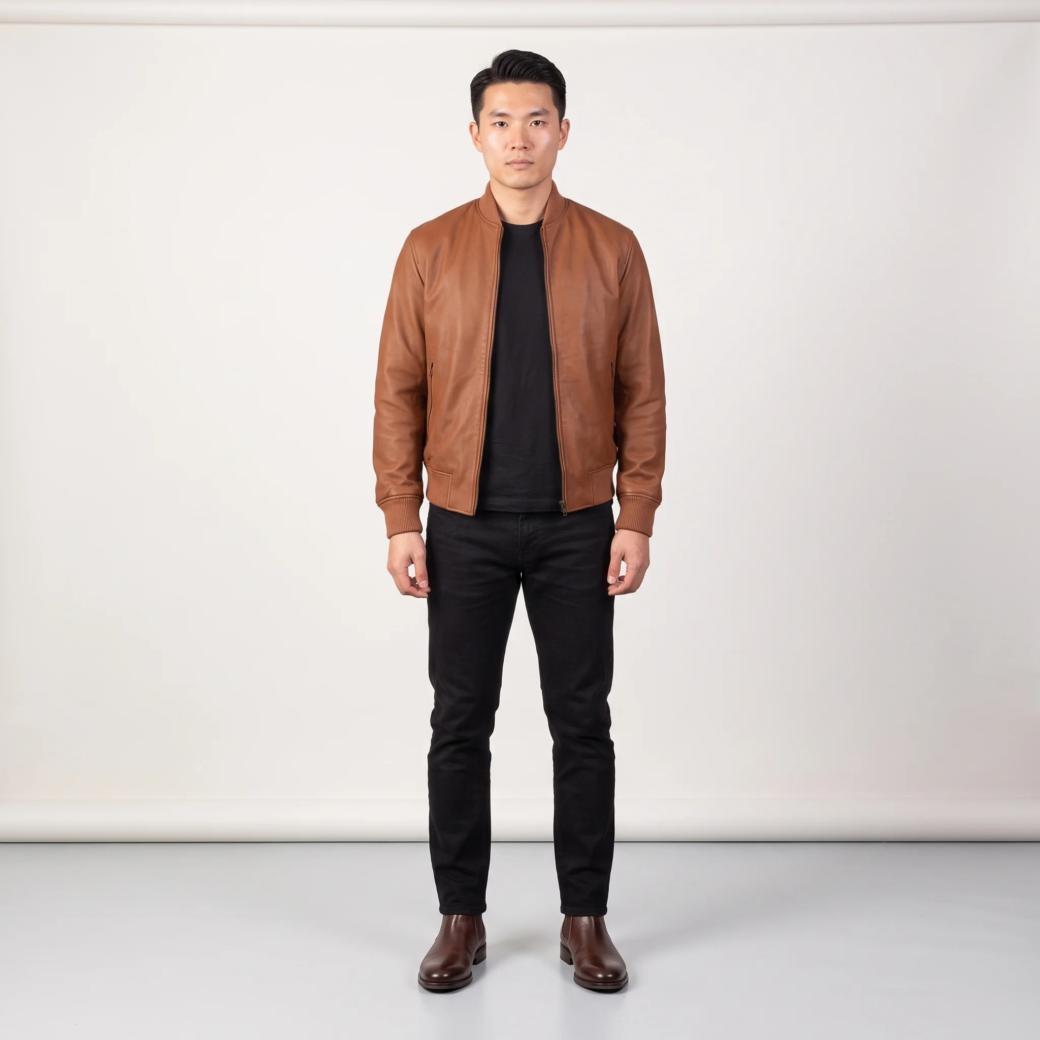 Men’s Shane Mocha Bomber Jacket