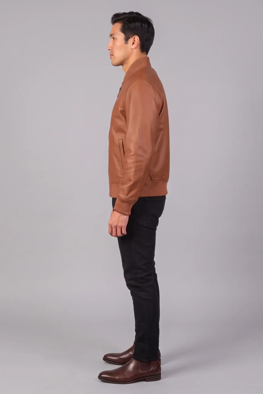 Men’s Shane Mocha Bomber Jacket