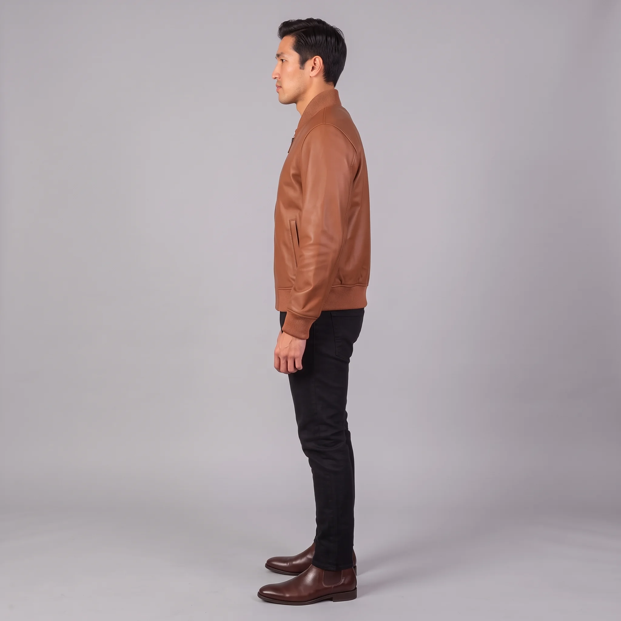 Men’s Shane Mocha Bomber Jacket