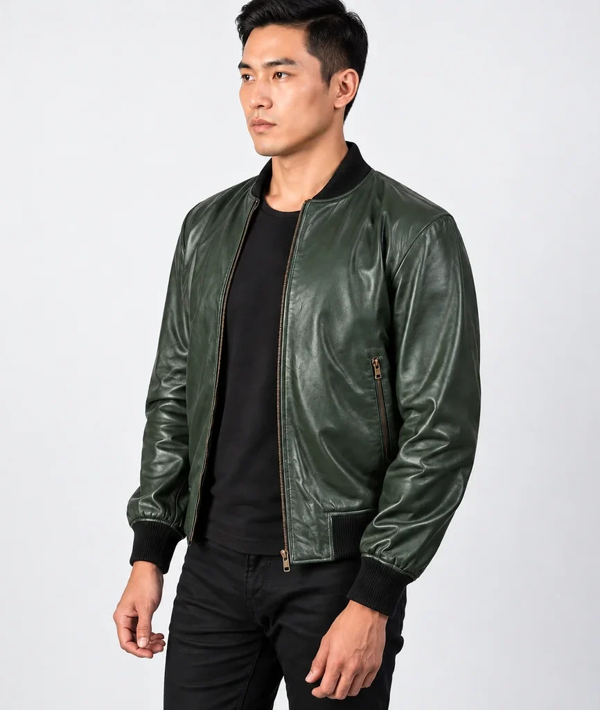 Men’s Shane Mocha Bomber Jacket