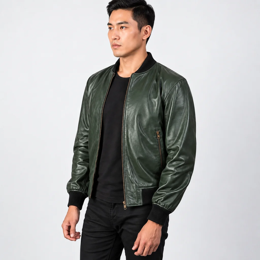 Men’s Shane Mocha Bomber Jacket