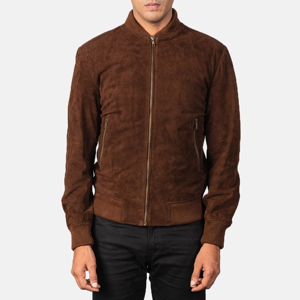 Men’s Shane Mocha Bomber Jacket