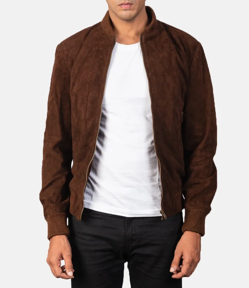 Men’s Shane Mocha Bomber Jacket