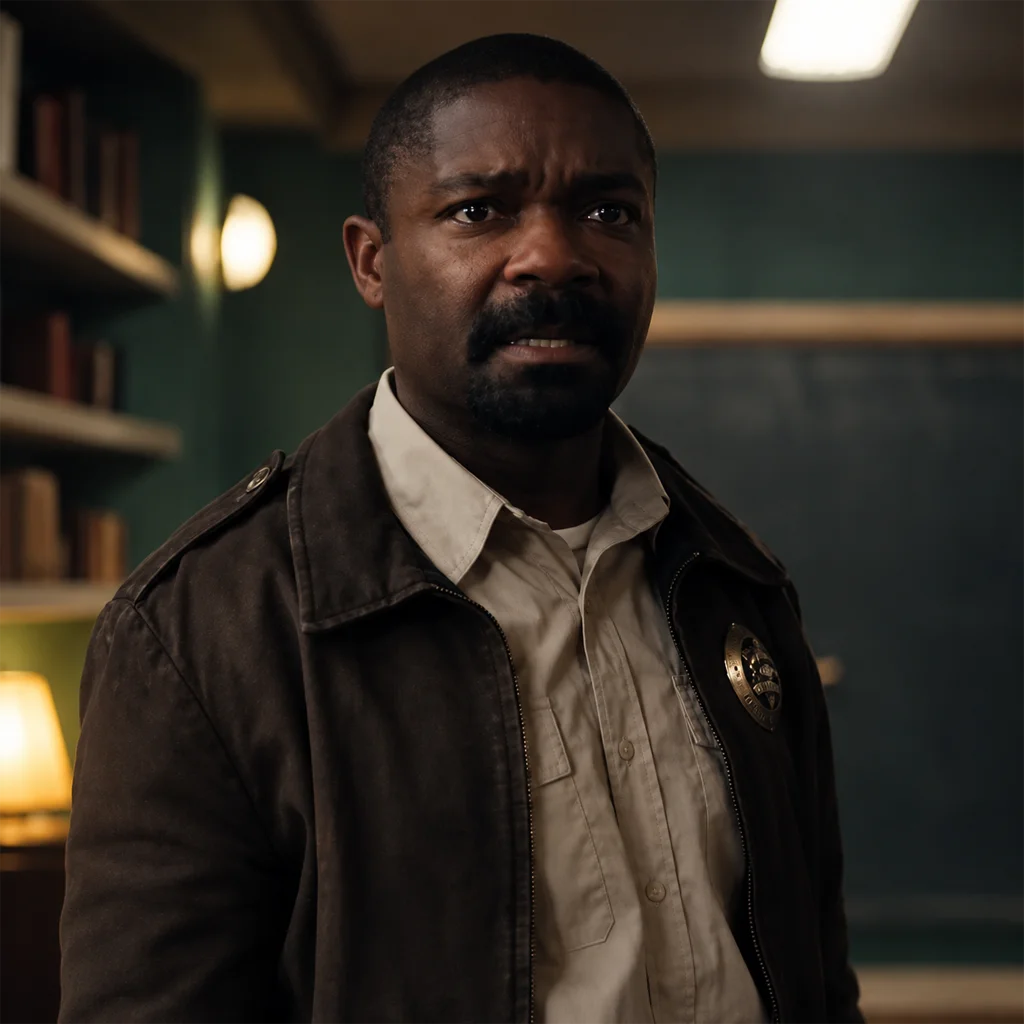 Sheriff Holston Silo David Oyelowo Cotton Brown Jacket