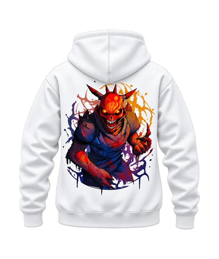 Solo Leveling Demon Castle Dual-Print White Hoodie